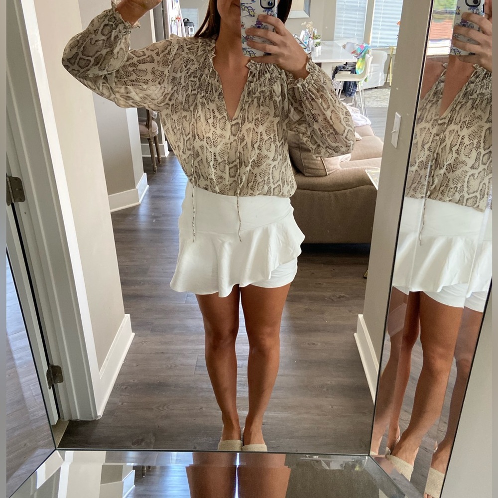 Current Air Snake Skin Top
